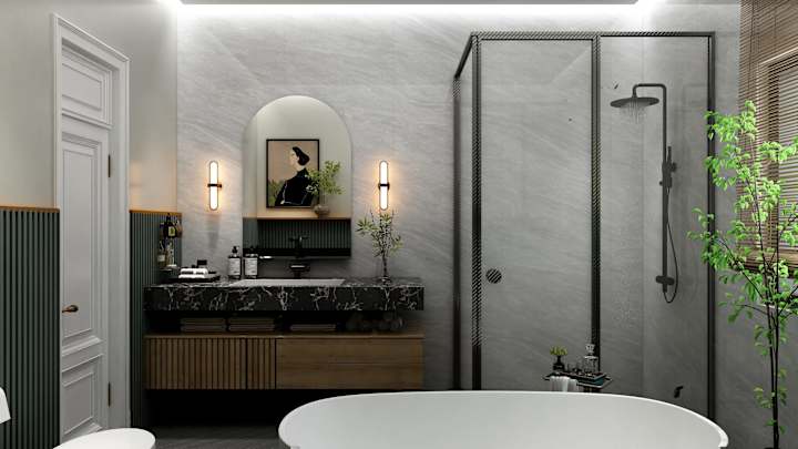 Cover image for Me time - bathroom design. 