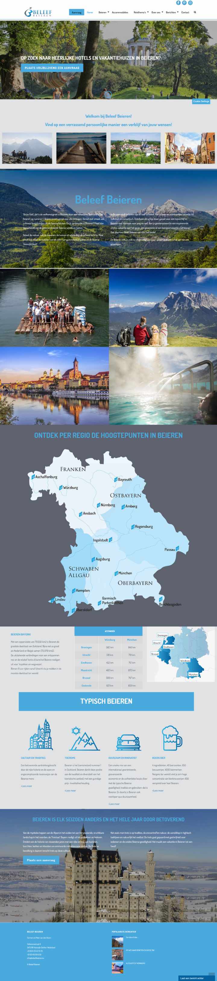 Cover image for Beleef Beieren A website to promote the region in Germany