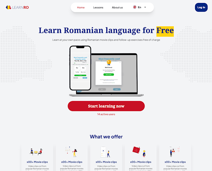 Cover image for Romanian Language Learning Platform