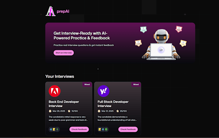 Cover image for AI Interview Simulation App Development