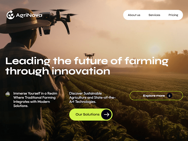 Cover image for Agrinova : Leading the future of farming through innovation.