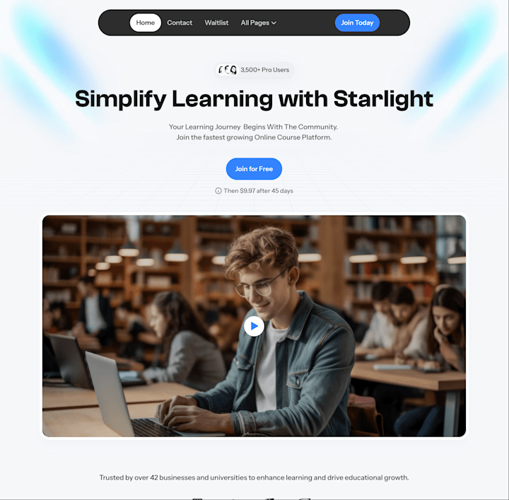 Cover image for Starlight Education SaaS