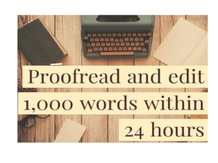 Cover image for I will proofread and edit your text