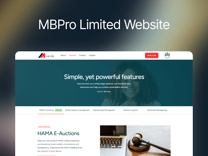 Cover image for MBPro Responsive WordPress Website