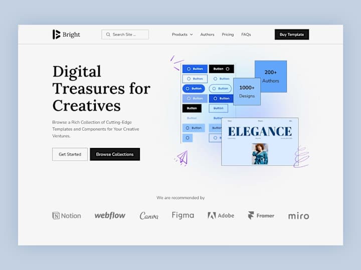 Cover image for Bright - Multi Author Digital Products Store 🛍️