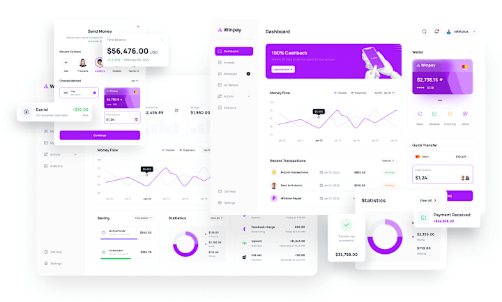 Cover image for Web App SaaS Dashboard Design