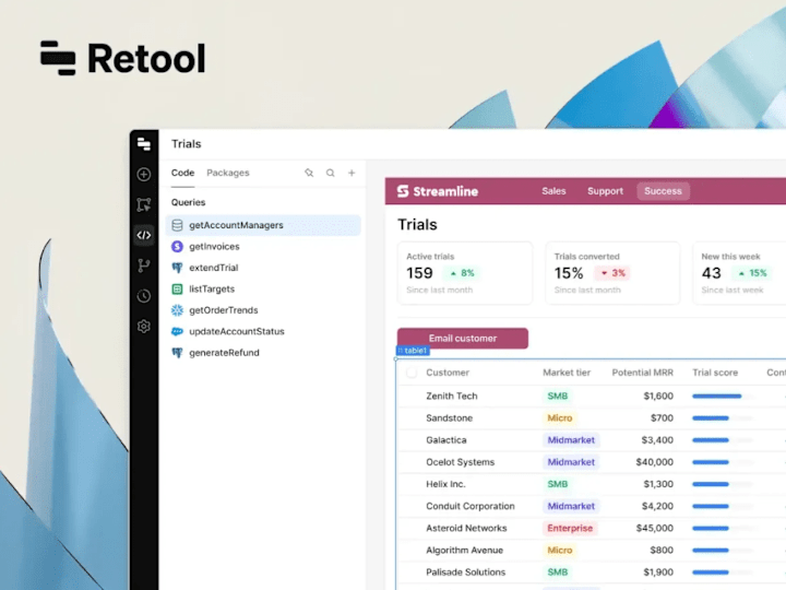 Cover image for Custom Internal App Development with Retool