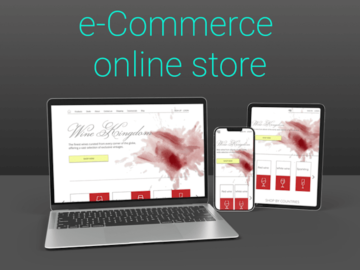 Cover image for UX/UI e-Commerce design, well-researched and analyzed.