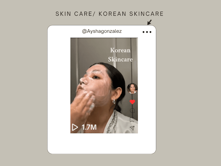 Cover image for Skincare content creator 