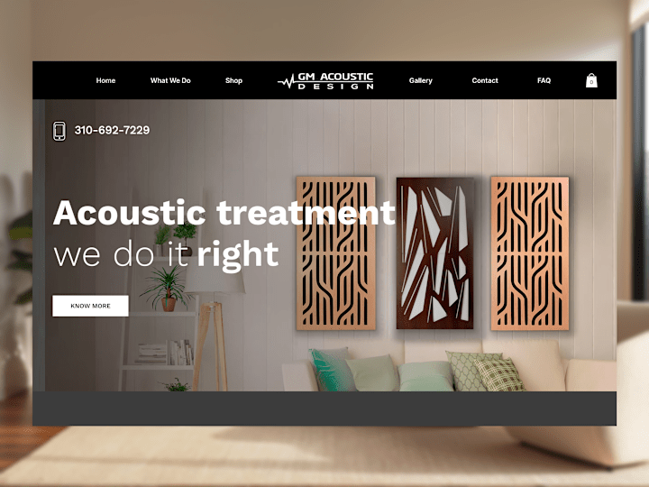 Cover image for Custom Website Development for GM Acoustic Design