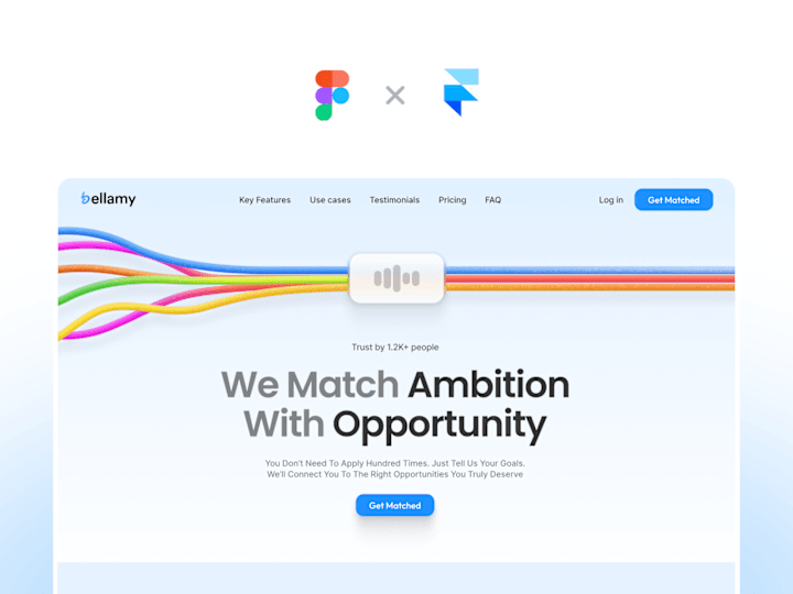 Cover image for  Bellamy.ai · Landing page des & dev in Framer