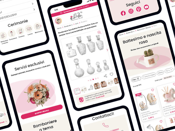 Cover image for Bomboniere La Rosa - e-commerce redesign