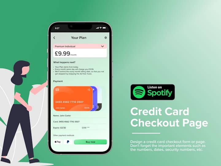 Cover image for Spotify - Payment Page