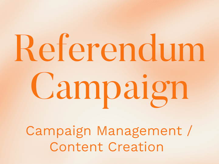 Cover image for Campaign Management - University Referendum 