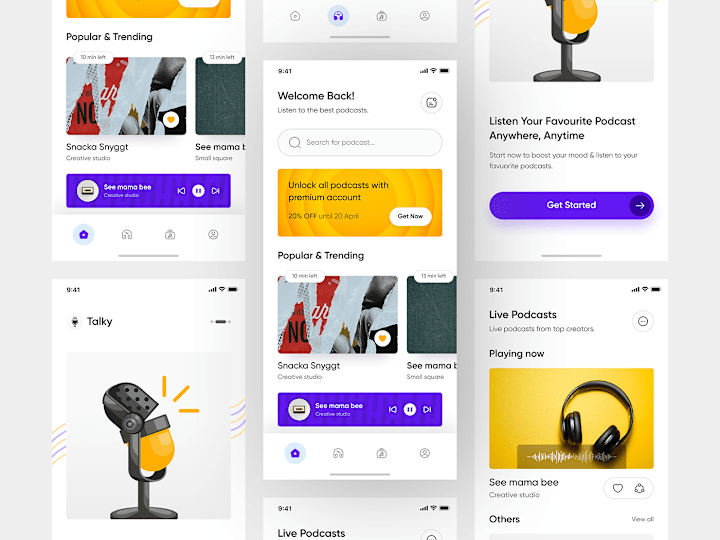 Cover image for Podcast App Design