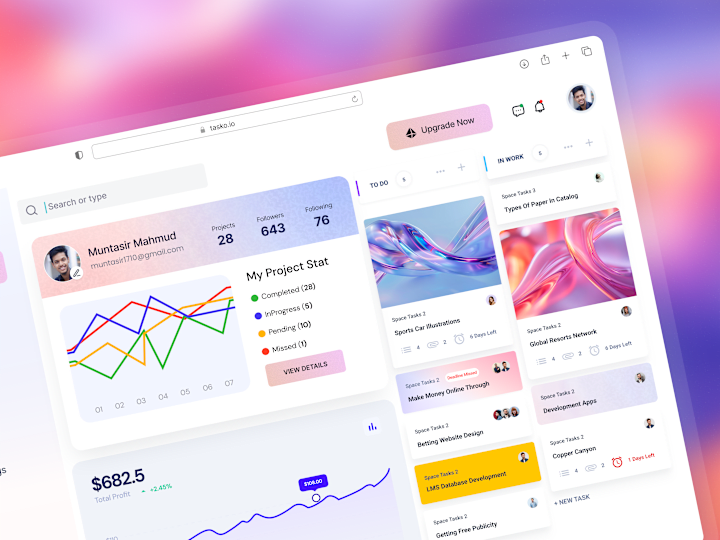 Cover image for Figma B2 B, B2 C, Erp, Crm UI UX Design