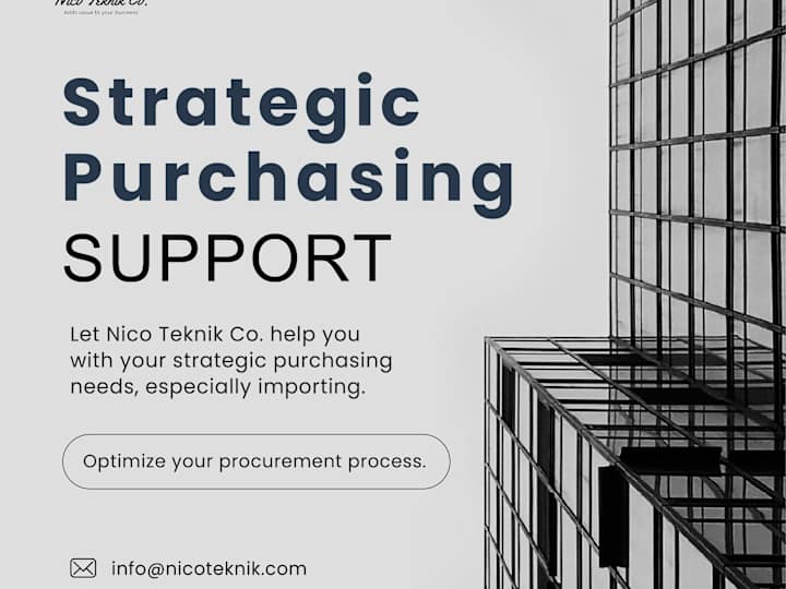 Cover image for Strategic Purchasing Support | Nico Teknik