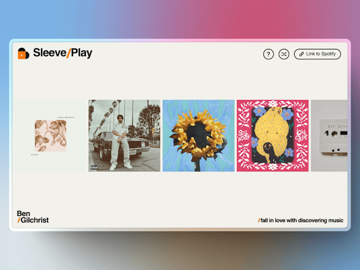 Cover image for SleevePlay | Web App