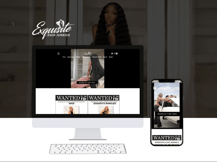 Cover image for Custom E-Commerce Website On WiX For Hair Extensions