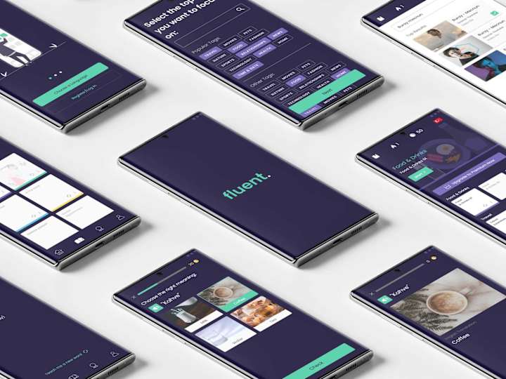 Cover image for FLUENT- A Language Learning App Design
