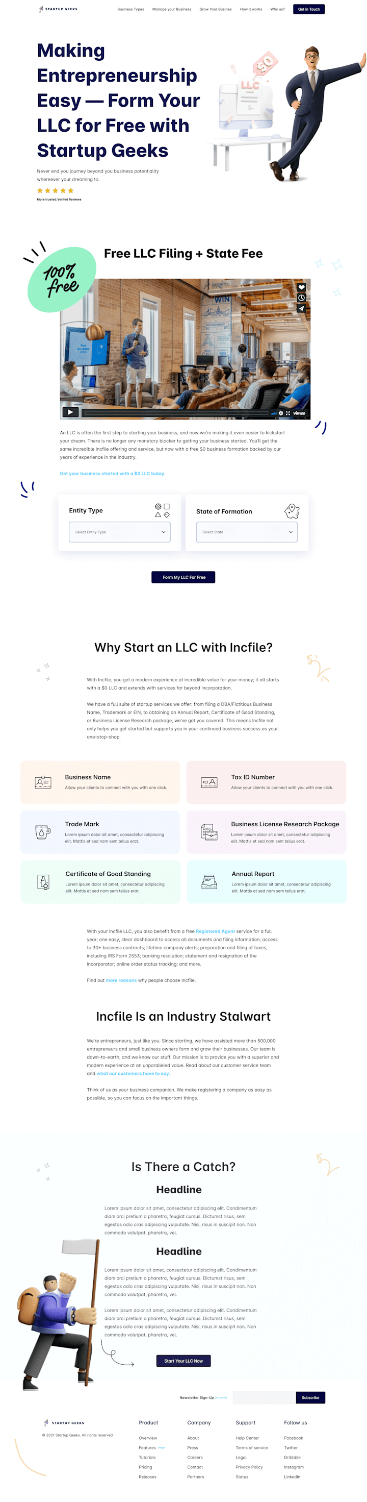 Cover image for Startup Geek Website - Redesign