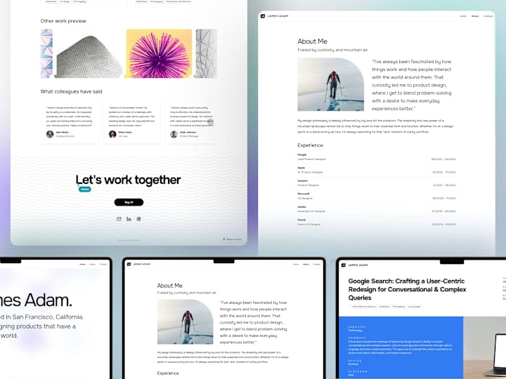 Cover image for Personal Design Portfolio Website Template for Framer