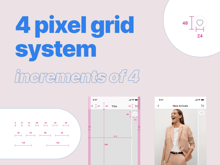 Cover image for 4 Pixel Spacing Grid System in UI
