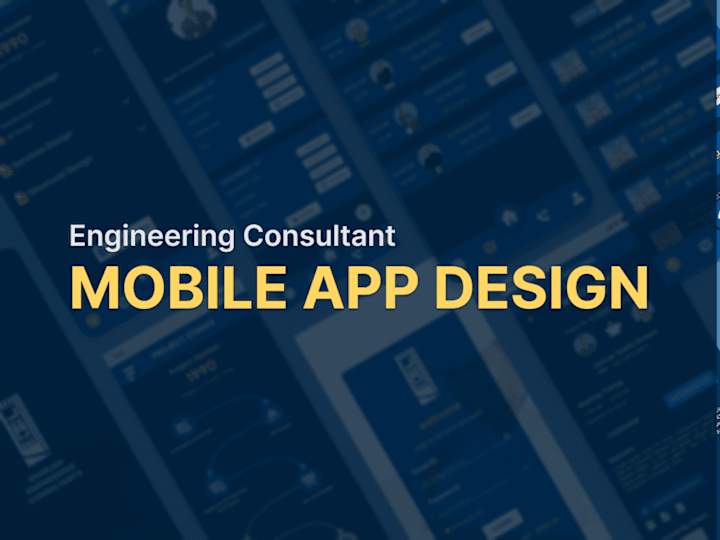 Cover image for 
Mobile Application UI UX Design For Construction Organization