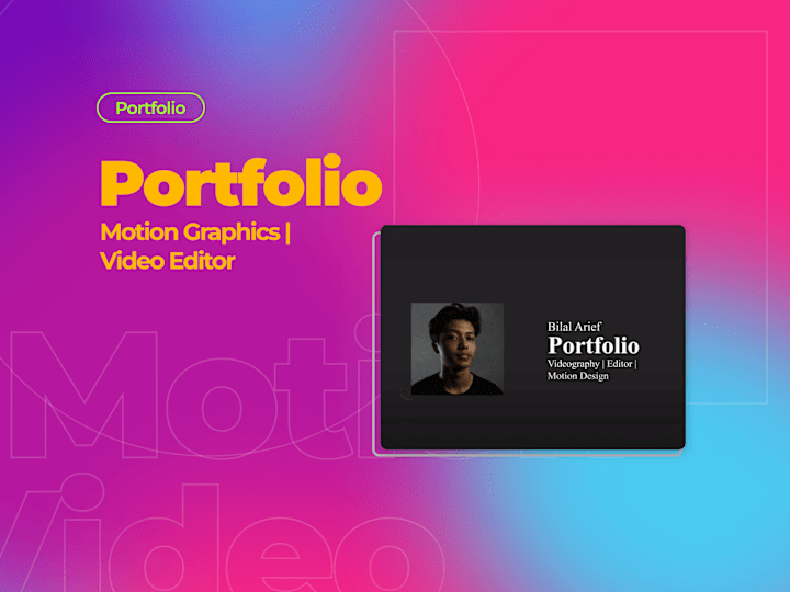 Cover image for Portfolio Motion Graphics / Video Editor