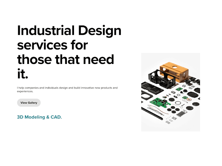 Cover image for Industrial Design Consultation.