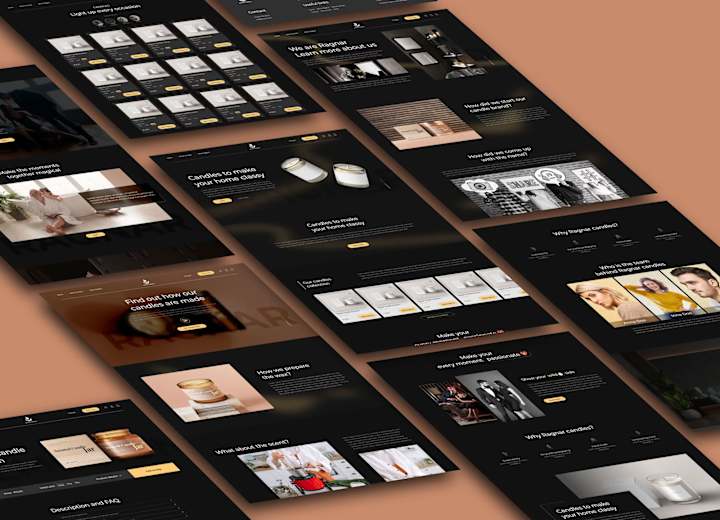 Cover image for Case Study: Ragnar Candles eCommerce UI/UX design