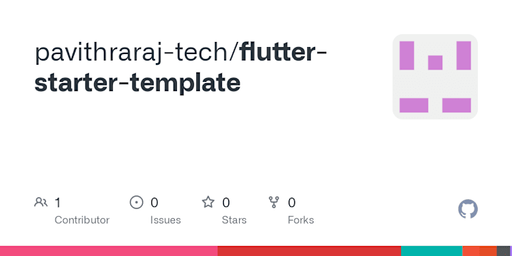 Cover image for pavithraraj-tech/flutter-starter-template