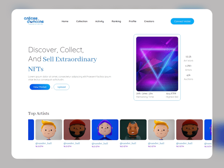 Cover image for Endless Domain NFT Marketplace