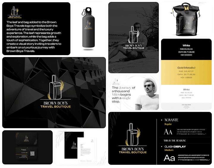Cover image for Brown Boy Travels Brand Identity Design | Logo Design