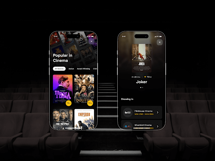 Cover image for Ticketi: Cinema ticketing app design