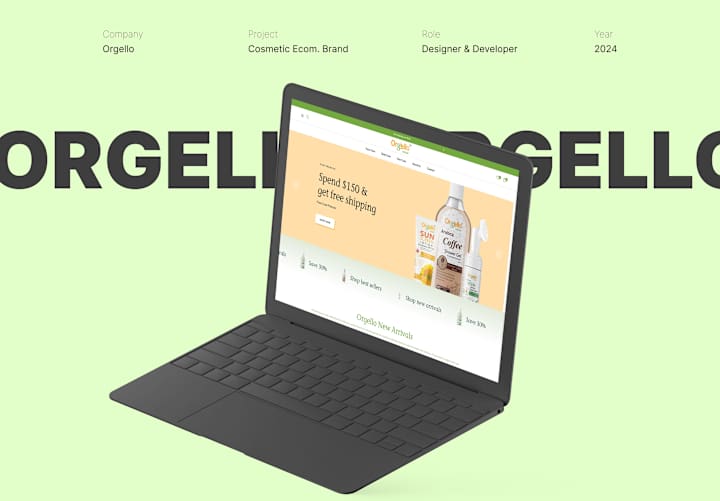 Cover image for Orgello Herbal Brand | Shopify Development