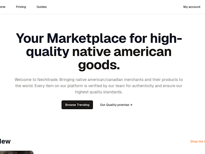 Cover image for Native Products Marketplace App – Nechitrade