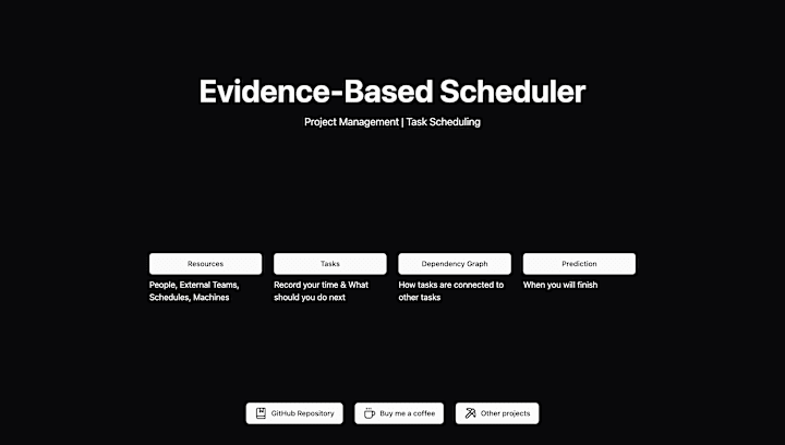 Cover image for Evidence-Based Scheduler