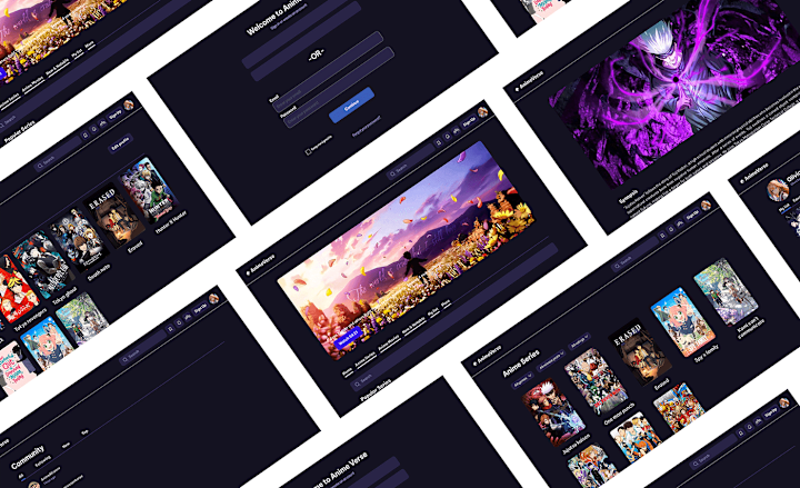Cover image for Anime Verse - Website Design :: Behance