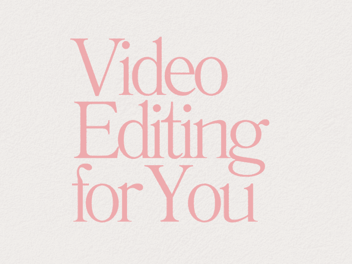 Cover image for Video Editing