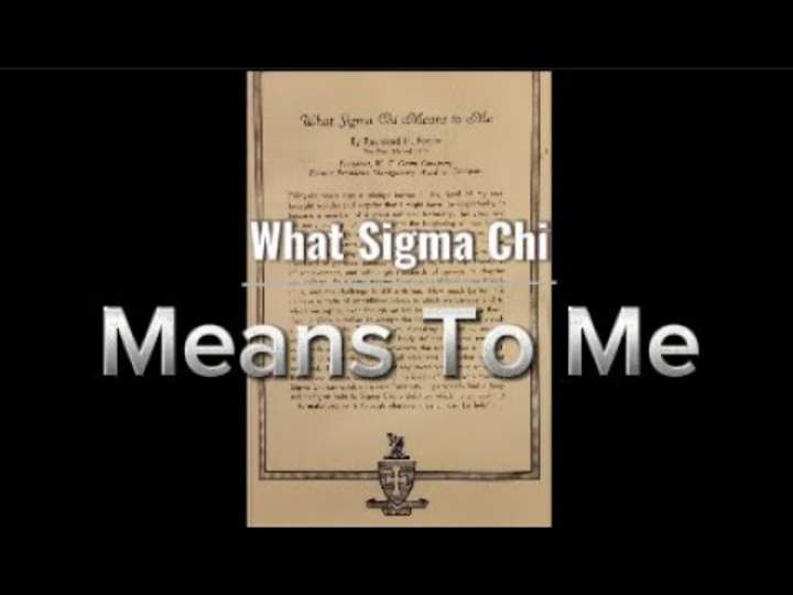 Cover image for Sigma Chi Alumni Recruitment Video