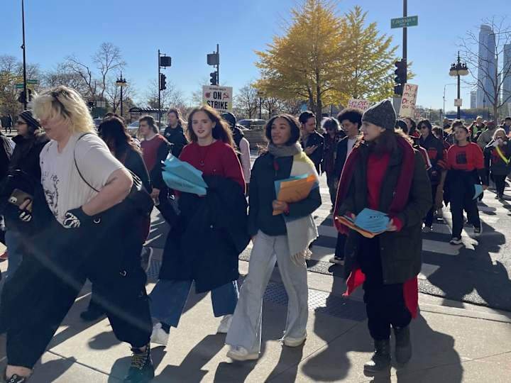Cover image for Columbia College students confused by conflicting strike message