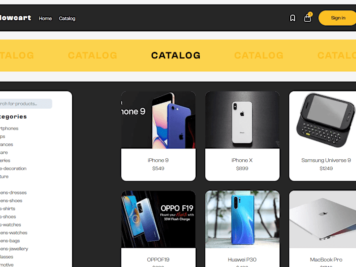 Cover image for Full-Stack E-commerce Website built with Next.js and TailwindCSS