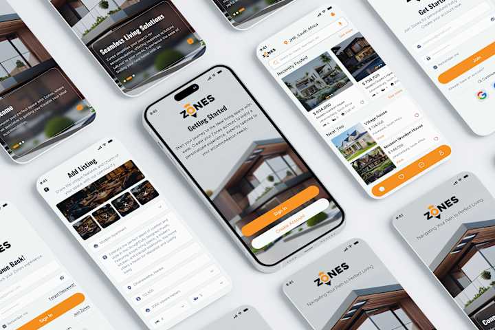 Cover image for ZONES - Real Estate App :: Behance