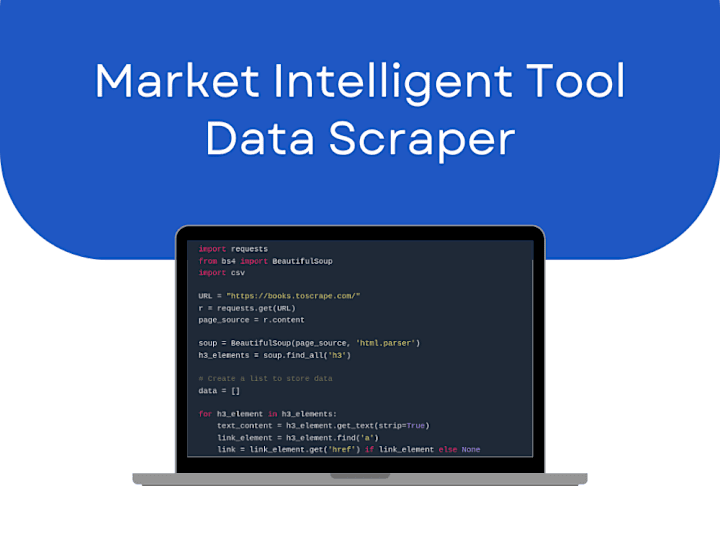 Cover image for Market Intelligent Tool Data Scraper