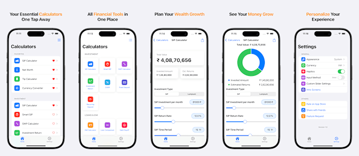 Cover image for Finance Calculator iOS App