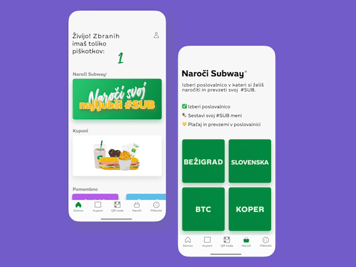 Cover image for Subway® Slovenija loyalty app