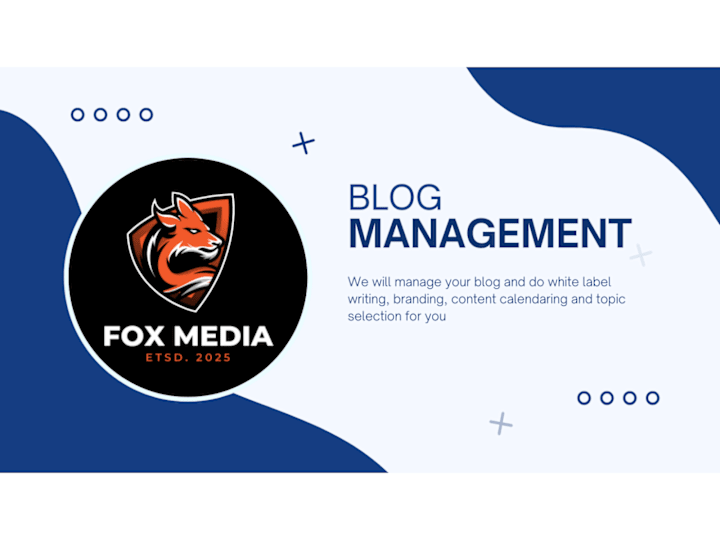 Cover image for I will do blog management for your business