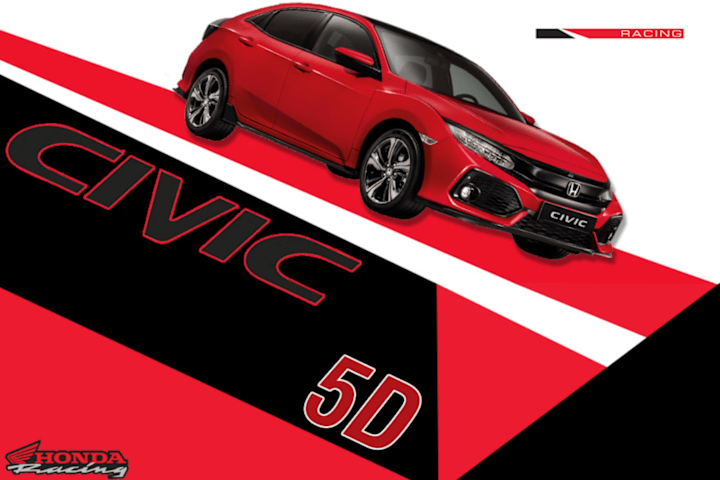 Cover image for Design concept for HONDA Romania-The new civic 5D