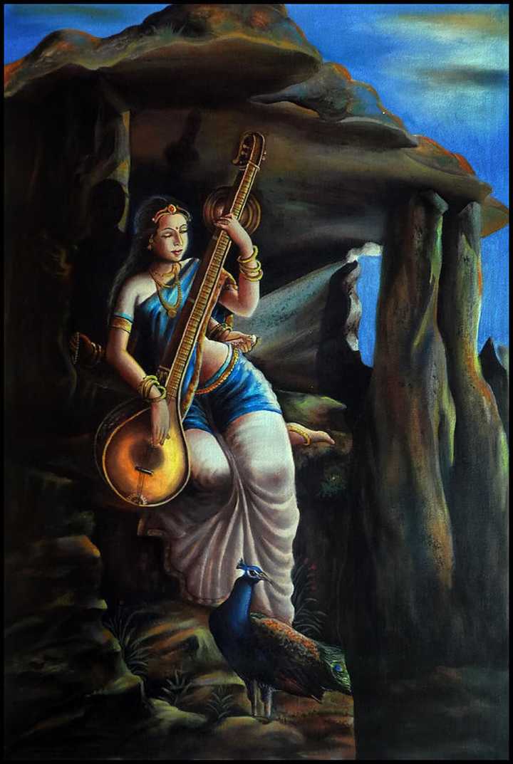 Cover image for Saraswati: Goddess Of Knowledge, Music, Art, Speech, Wisdom, An…